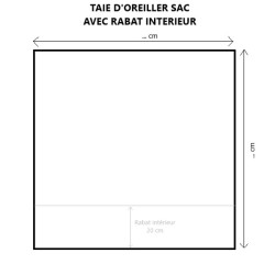 Taie d'oreiller santé | 100% coton | Différents modèles et finitions